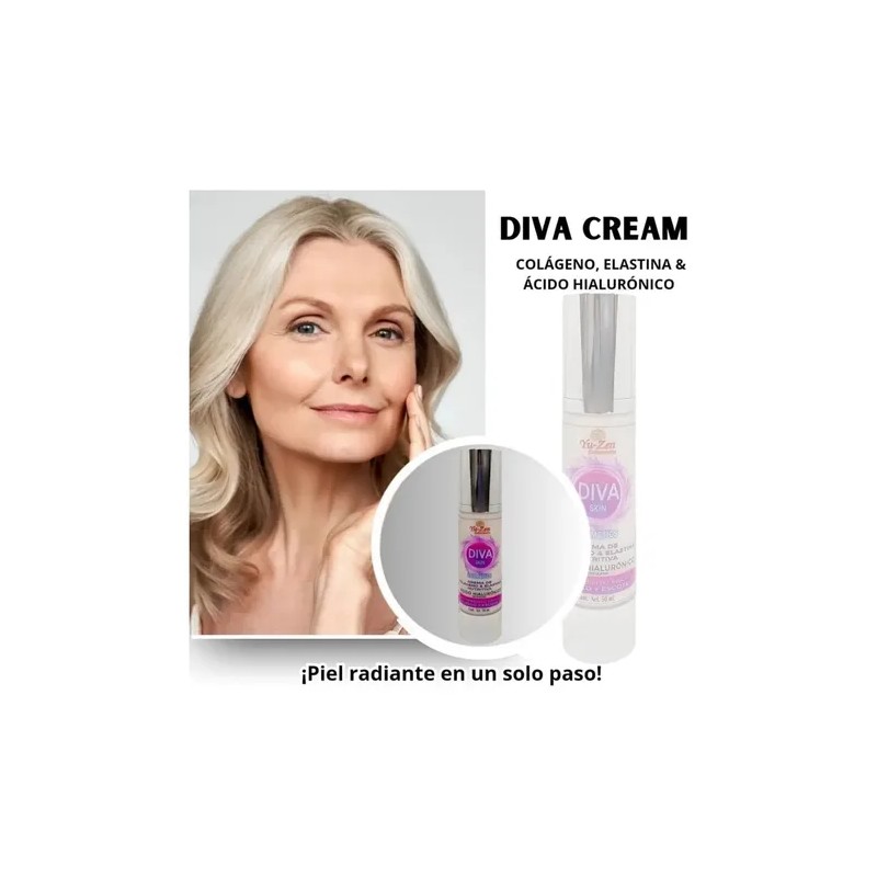 Crema Facial Hidratante Colágeno & Elastina Diva Skin