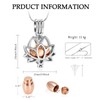 VCCWYQK Cremation Jewelry for Ashes - Lotus Flower Ashes Pendant