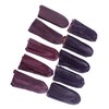 IWOWHERO Finger Protector Set 10pcs Leather Thimble Covers for Craft