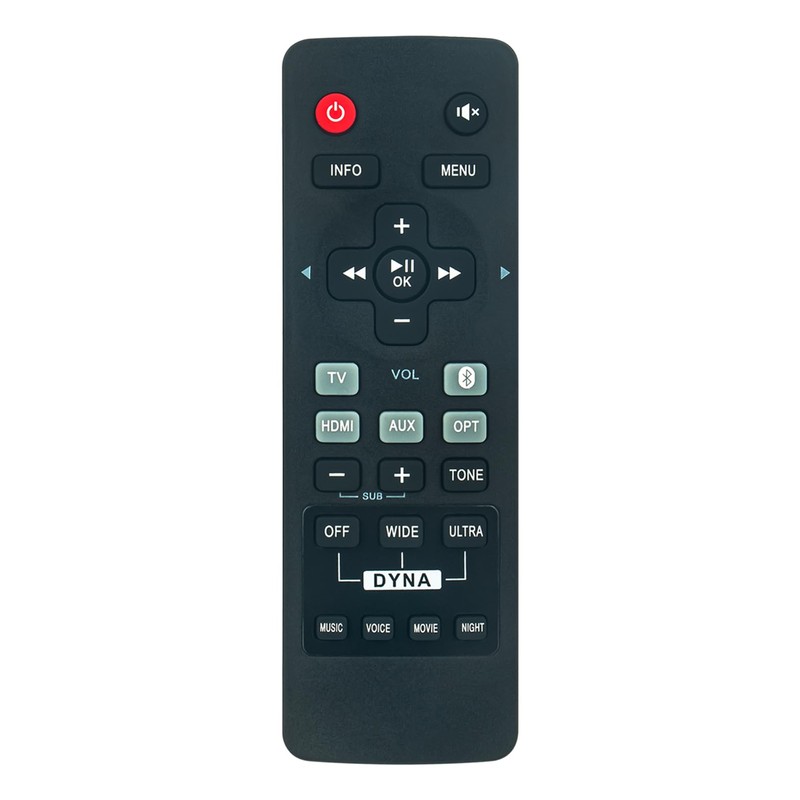 DS1RC VINABTY-fit Replacement Remote Control for Teufel Cinebar Duett RC