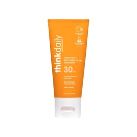 Thinksport Everyday Face Sunscreen, Naturally Tinted, Currant, 2 Ounce