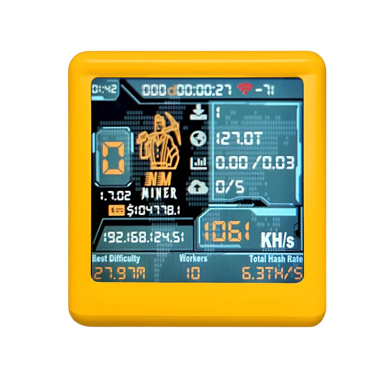 Nerdminer V2 NM Smart BTC Solo Miner 1060 KH/s Ultra