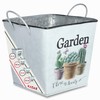 Kadax Metal Flower Pot, Retro Style Pot for Orchids, Herbs,
