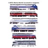 MTA Metro-North Commuter Railroad Locomotives 6 magnets Andy Fletcher