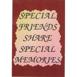 Ron's Hang Ups Love Note Greeting Card 2054C Special Friends Memories Inspirational Saying