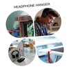 KONTONTY Headphone Stand Hanger Hook Desk Clamp for Headphones Metal