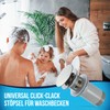 Drain Fitting for Sink with and without Overflow, Click-Clack Valve