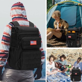 Tactical Backpack Cooler,Soft Lightweight Leakproof Cooler Backpack,Insulated Cooler Bag,Portable Soft Cooler Bag Waterproof for Beach, Travel, Camping, Picnic, Hiking
