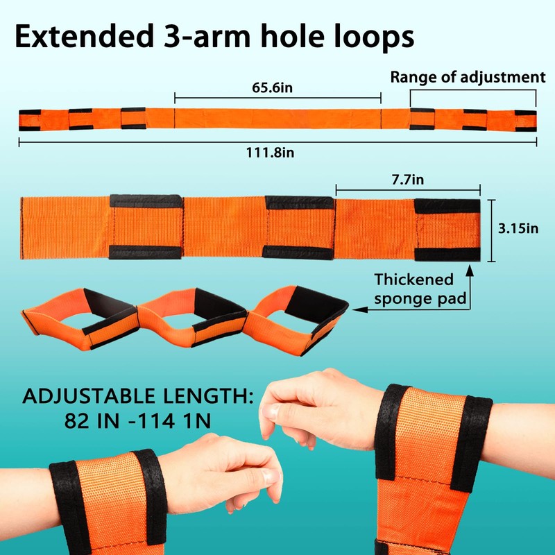 Moving Straps Upgrade Width, 2-Person Lifting and Moving System with