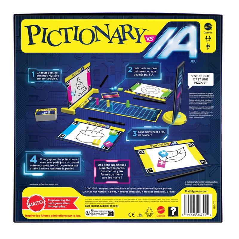 Mattel Pictionary VS IA Jeu Familial Pictionary Vs Intelligence Artificielle