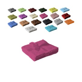 EXKLUSIV HEIMTEXTIL Hand Towel Set with Bow Brand Flannel Set of 4 30 x 30 cm Pink