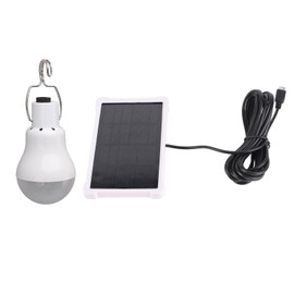 Portable Solar LED Light Bulb Rechargeable Solar Light Bulb for Outdoor Hiking Fishing Camping Tent