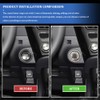 Tecledsn 2PCS Bling Car Push Start Button Sticker, Start Button