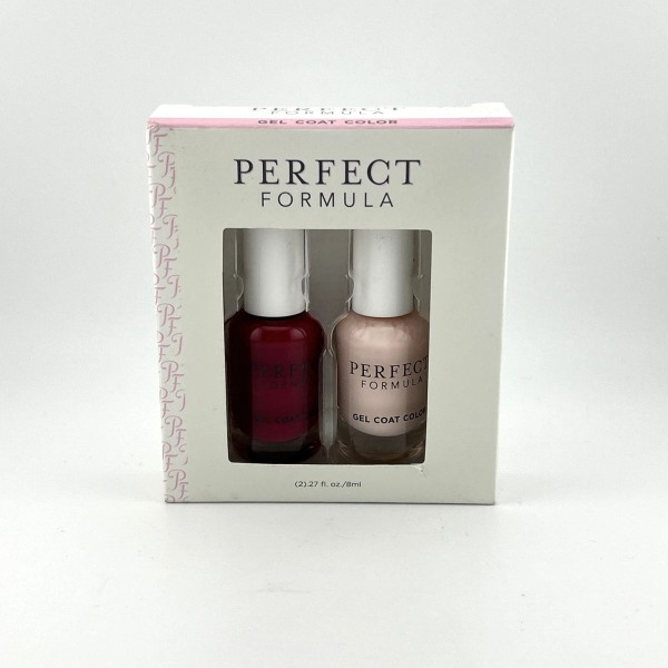 Perfect Formula Nails Gel Coat Color (Maroon, Fresh Pink) 0.27