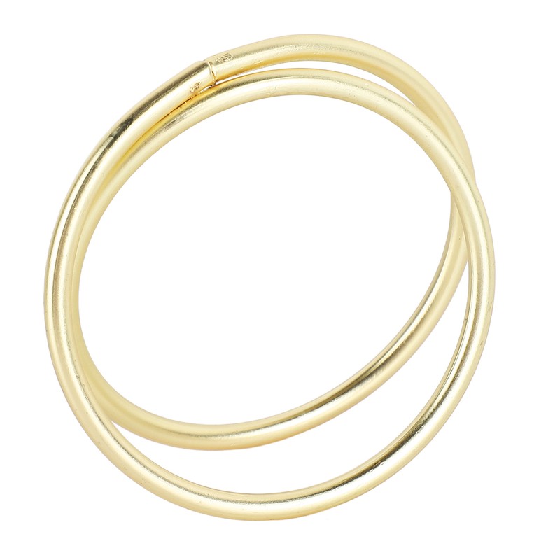 12pcs Spiral Napkin Rings Matte Gold Electroplating Prevent Fading Table