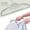 BAGAIL Plastic Hangers 50 Pack with Non-Slip Design,0.2 Inches Thick,