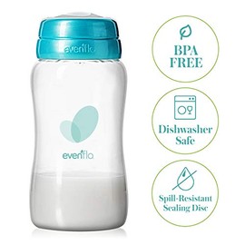 Evenflo Advanced - Botellas de colección de leche materna, 5 onzas, paquete de 6