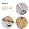 FELTECHELECTR 2pcs Olive Serving Spoon Stainless Steel Strainer with Drain
