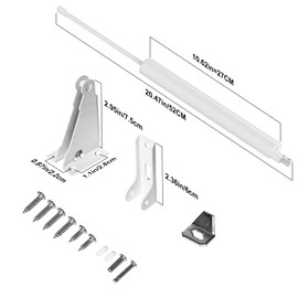 GLKEBY Storm Door Closer, Heavy Duty Open Door Latch with Soft Close Motion for Storm Screen Doors White