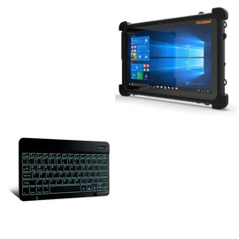 BoxWave Keyboard Compatible with MobileDemand xTablet Flex 10B - SlimKeys Bluetooth Keyboard - with Backlight, Portable Keyboard w/Convenient Back Light for MobileDemand xTablet Flex 10B - Jet Black