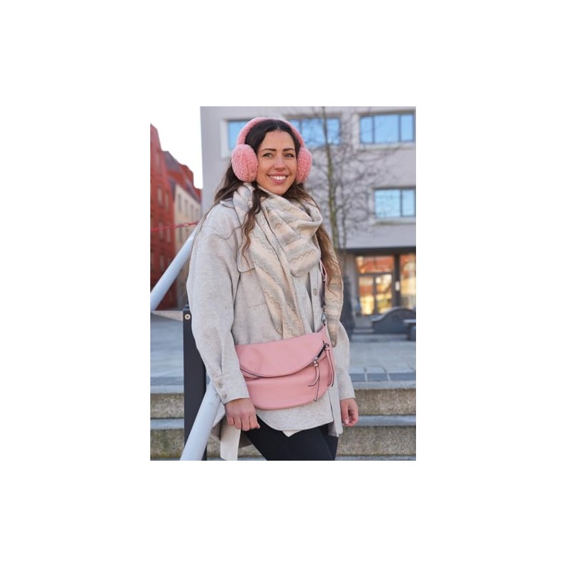 styleBREAKER 01020051 Women's XXL Triangular Scarf with Zigzag Woven Pattern,
