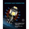 Yorkim 194 LED Bulbs White 6000k Super Bright 5th Generation,