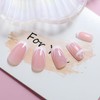 24PCS Press On French Nails Kit - Geometric Fake Nails,