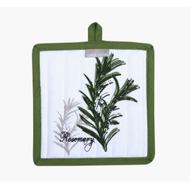 AMOUR INFINI Pot Holders, Unique Herb Garden Design, Pot Holders Heat Resistant, Made of 100% Cotton, Eco-Friendly & Safe, Set of 3, Pot Holder Size 8 x 8 inches, Pot Holders for Kitchen