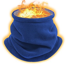 LTG 7986890 Neck Warmer, Scarf, Men's, Women's, Cold Protection, Autumn/Winter, Adjustable Cord, Fleece Lined, Unisex, 3-Way, Lightweight, Multifunctional, Outdoors, royal (blue)