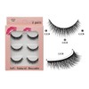 3 Pairs 3D Mink Eyelashes Makeup Natural False Eyelashes Long