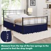 Biscaynebay Wrap Around Bed Skirts with Split Corners for Full