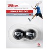 Wilson Staff Squash Balls Medium (Advanced), Black (Red Dot), Pack