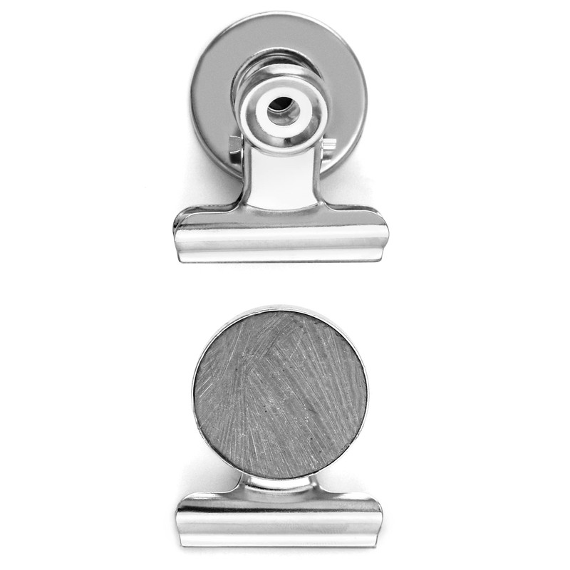QWORK® 24 Pieces Magnetic Clip, Strong Refrigerator Magnet Hook Clip,