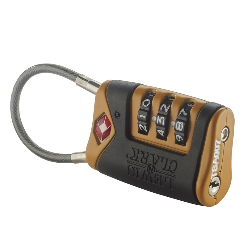 Lewis N. Clark TSA-Approved Easy-to-Set Combination Luggage Lock With Steel