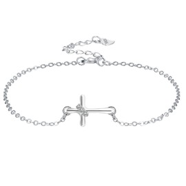 J.MUEN Bracelet for Women 925 Sterling Silver Bracelet Mother's Day Birthday Jewellery Gifts for Women Girls, Sterling Silver