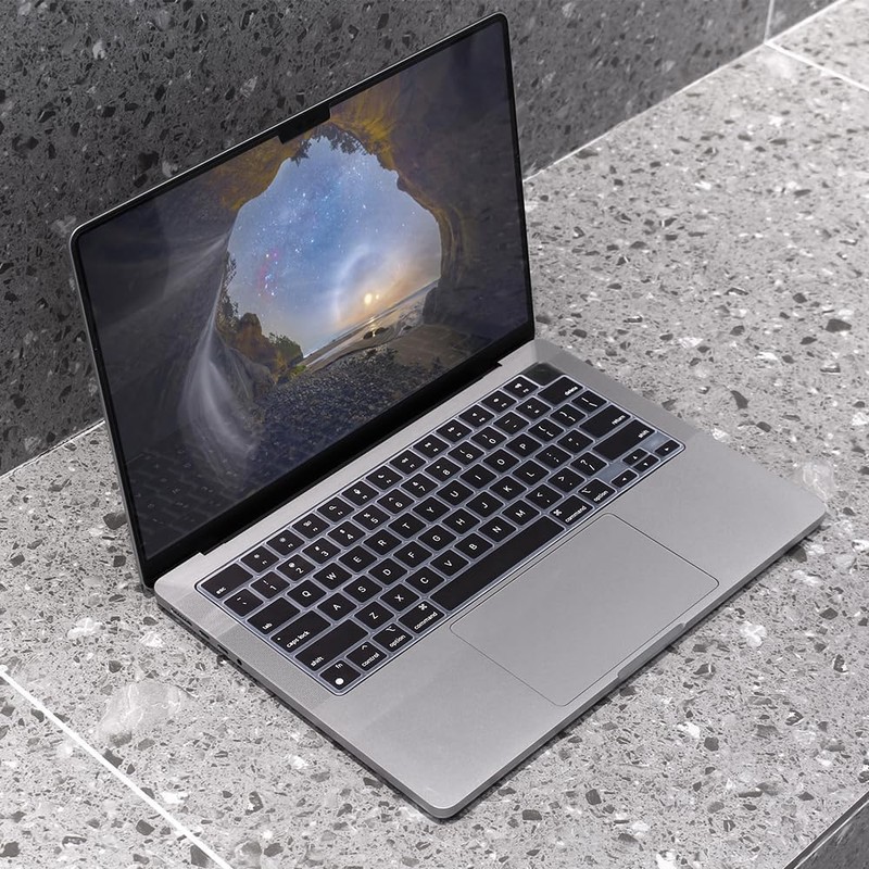 MasiBloom Silicone Keyboard Cover Skin for 2026-2021 MacBook Pro 14"