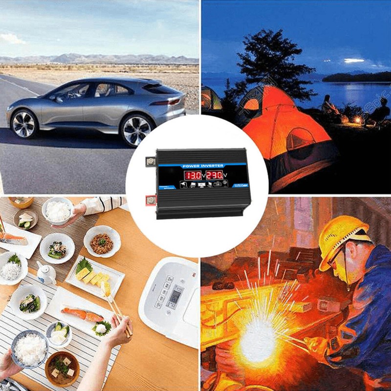 300W Modified Sine Wave Inverter USB Car Power Inverter Adapter