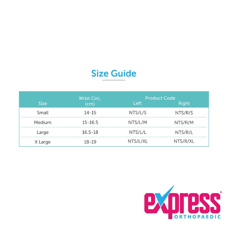 Express Orthopaedic® - Medically Approved Neoprene Thumb Spica, removeable malleable