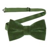 HOULIFE Men's Bow Tie, Adjustable Velvet Bow Tie, Pre-Tied Bow