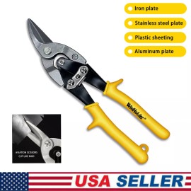 WinHolder Aviation Snips Right Cut Metal with Hang Hole and Safety Latch  Cutting Tools