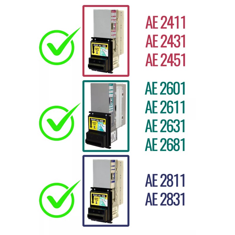 MEI Mars Arcade Power Harness Bill Acceptor/Bill Validator - 2