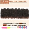 10 Packs Yanky Twist Crochet Hair 8 Inch Pre-twisted Natural