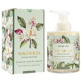 ROMIIE ZOI Foaming Hand Soap with Gift Box- Magnolia - Biodegradable Formula Moisture & Revitalize - 500ml/ 16.8oz