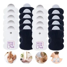 Long Life Pad 20 Pzs Electrodos Repuesto Para Equipos Omron Color Blanco