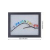 Sea Glass Birds Photo Frame 12 Birds Unique Wooden Frame