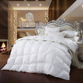 Luxurious 1000-Thread-Count Queen 1000TC Siberian Goose Down Comforter 700FP Egyptian 1000 TC