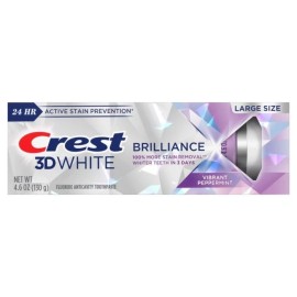 Crest 3D White Brilliance Toothpaste Vibrant Peppermint 4.6oz