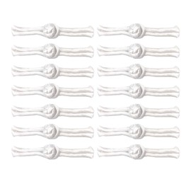 WiYould 10 Pairs Chinese Knots Sewing on Buttons Closure Knots Sewing Buttons Fasteners for Cheongsam Tang Suit Scarf Cardigan Sweater Cloak Coats Costumes Outfit Sewing(White, 1z)