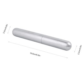 Elegant Cigar Tube,Metal Tube Container Thickened Cigar Holder Stainless Steel Cigar Case Tube Humidor Tube Portable Travel Cigar Carry Case Single Cigar Holder