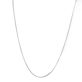 LIUJZZJ Snake Chain Women's Necklace Silver Chain Women's Delicate Silver Chain Length 50 cm